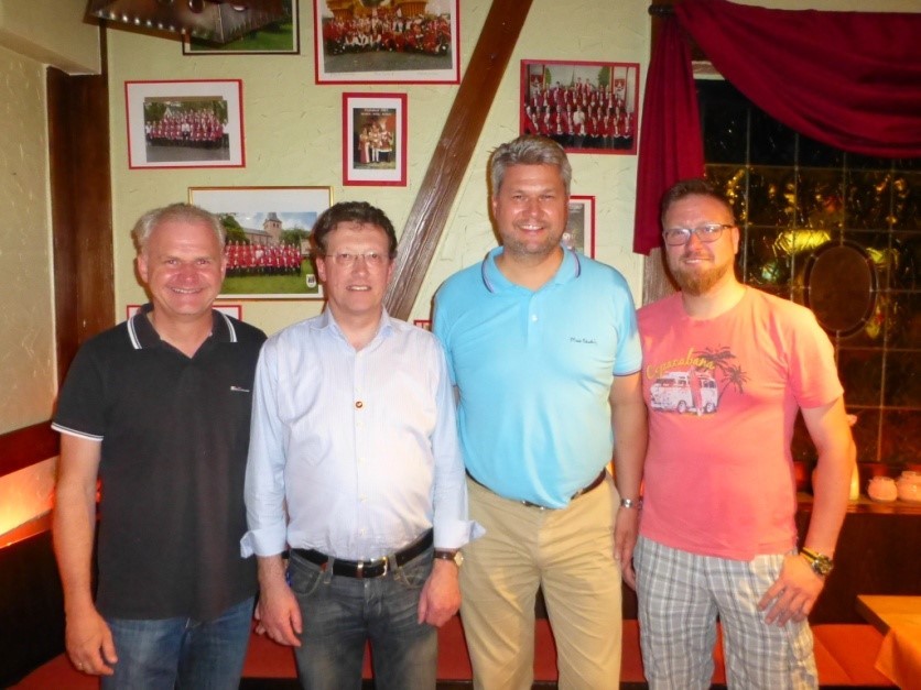 v.l. Heinz-Peter Schröder, Frank Radermacher, Stephan Winterscheidt, Torsten Wolf
